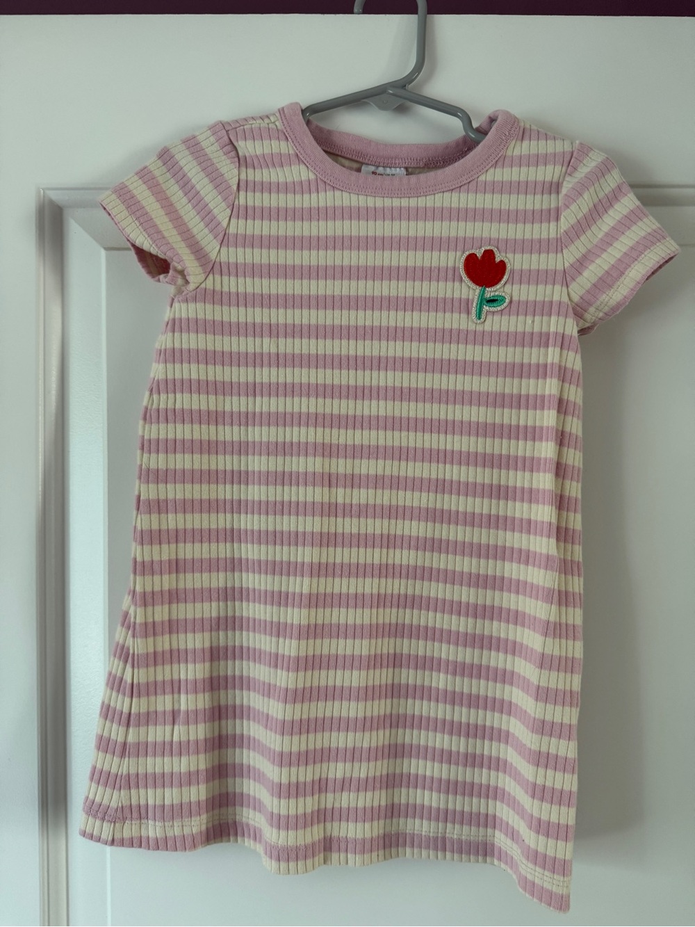 Hanna Andersson Pink and White Stripe Dayplay Dress